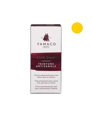 Teinture artisanale cuirs lisses et daim Famaco 50 ml Noir