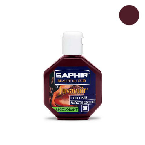 Juvacuir Saphir - Teinture recolorante cuir lisse 75ml - Noir 01