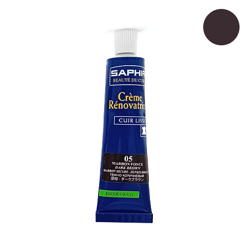 Crème rénovatrice cuir 25ml Saphir 01 Noir